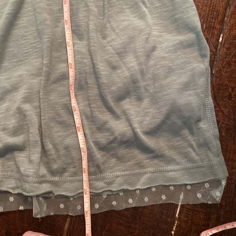 Tunic length top with cute mesh details. - Picture 7 of 7
